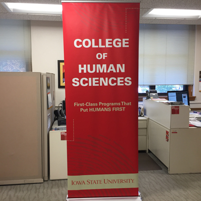 First-Class Programs that put HUMAN FIRST Roll Up Banner (Larger)